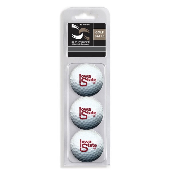 Team Effort Vintage Iowa State Golf Ball 3-pack (was $14.99)